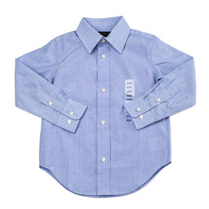 NWT Polo Ralph Lauren Boys Cotton Button Down Shirt Blue $49 - Size 3/3T